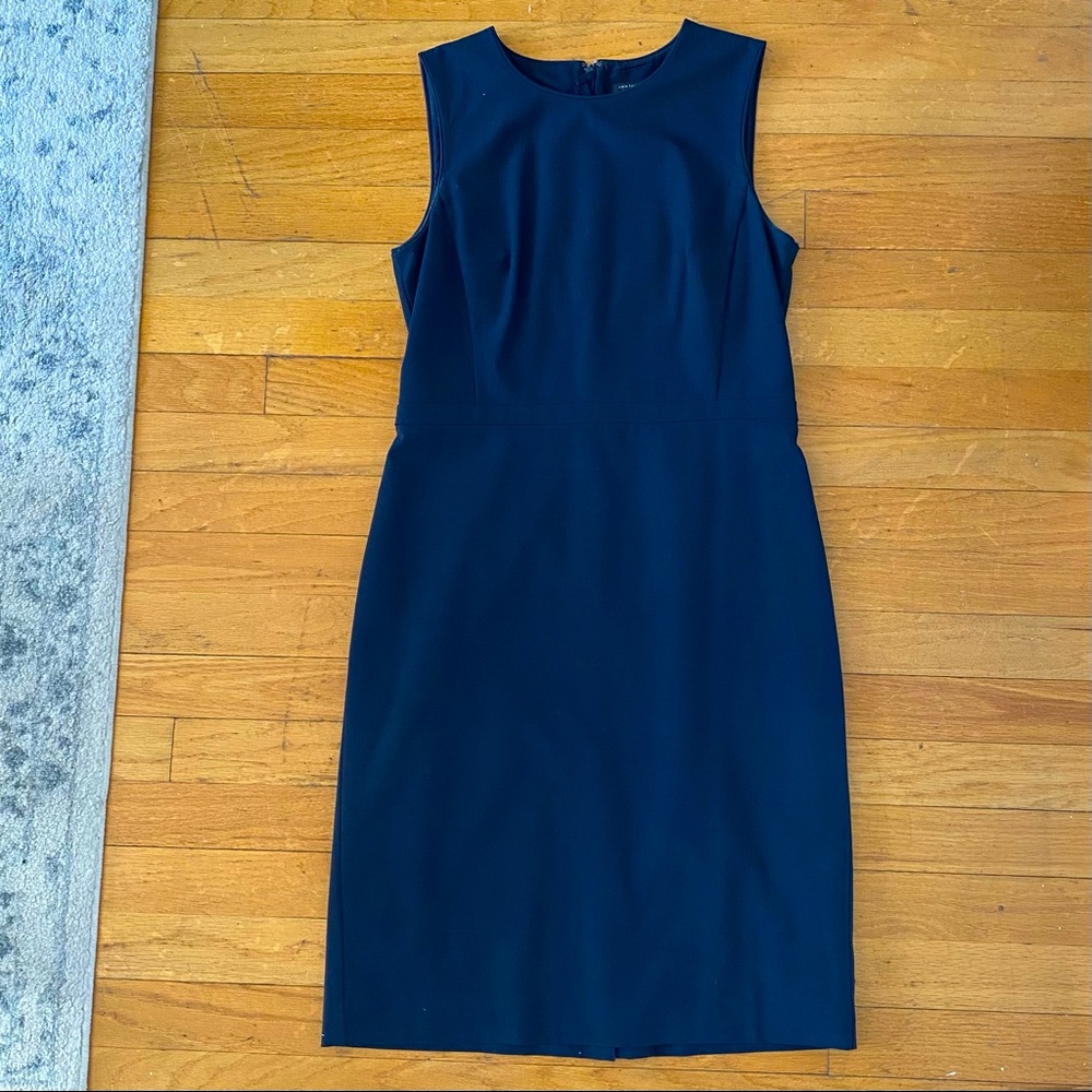 Ann Taylor navy sheath dress
